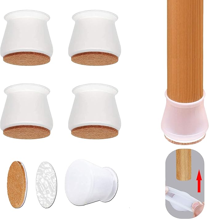 Reek, protectores de piso de silicona para patas de silla, funda