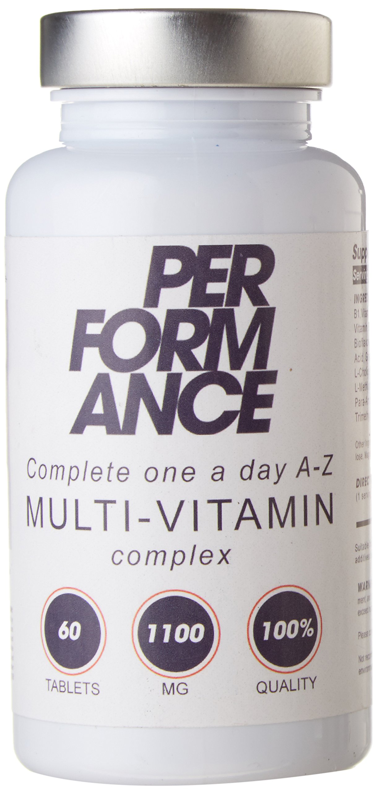 Bodybuilding Warehouse, Performance Multi-Vitamins Complex Tablets - 1100mg (60 Tabs)