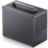 JONSBO/JONSPLUS Z20 Mesh Black Micro-ATX Mini Tower PC Case,with Detachable Carrying Handle, Mini Size, High-Performance Hardware Compatible, Support 240AIO, H160mm Cooler, Black