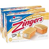 12.7oz Hostess Zingers Iced Vanilla Cake, 10 Piece (Pack of 2)