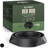 Bed Bug Interceptors - 8 Pack | Bed Bug Blocker (Pro) Interceptor Traps (Black) | Eco Friendly Insect Trap for Bed Legs | No Chemicals or Pesticides | Monitor, Detector, and Trap for Bed Bugs