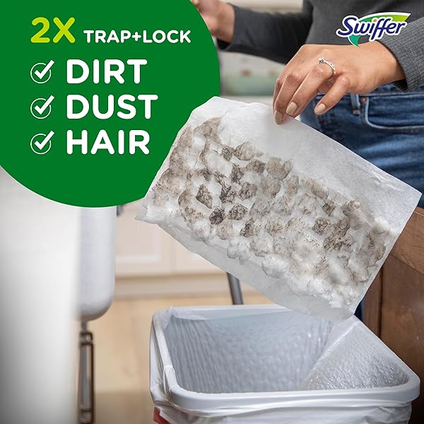 SWIFFER SWEEPER HEAVY DUTY DRY MULTI-SURFACE CLOTH REFILLS FOR FLOOR SWEEPING AND CLEANING, UNSTOPABLES FRESH SCENT, 20 COUNT