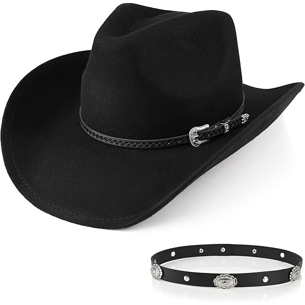 100% Wool Western Cowboy Hat for Men Women Classic Fedora  display picture 1