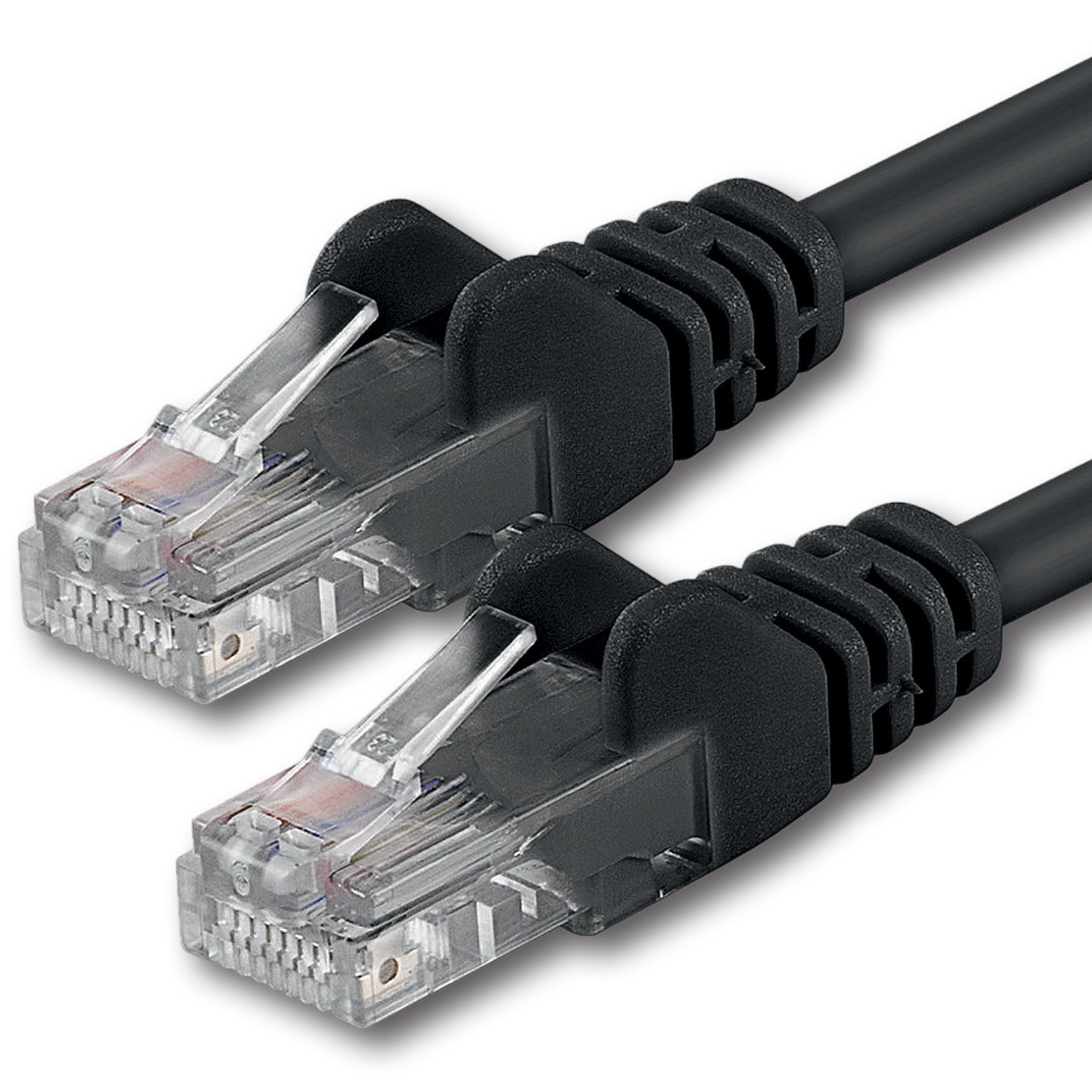 1aTTack.de 5m - black - 1 piece - CAT.6 CAT6 Ethernet LAN network cable 1000 Mbit/s patch cable