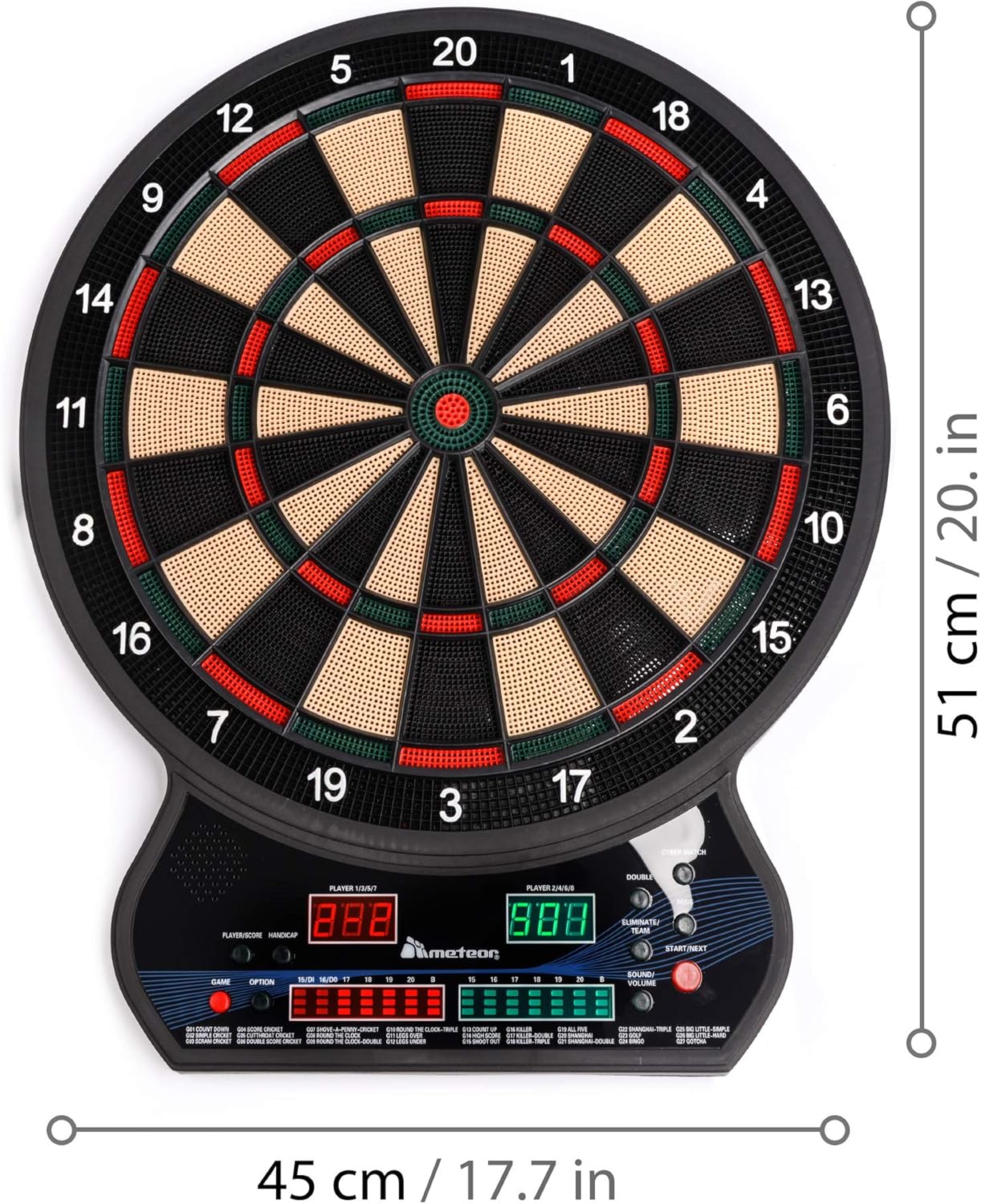 Dartboard Darts Set (Electric 4 LED), 50 x 34 x 46,5 cm - Image 4