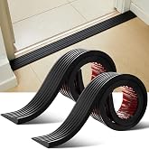 Blulu 2 Pcs Threshold Ramps for Doorways Self-Adhesive | Rubber Ramps for Doorways, Cuttable Fits Wheelchair Stroller Scooter, 39 '' L X 2.76'' W, Non-slip, Indoor Outdoor