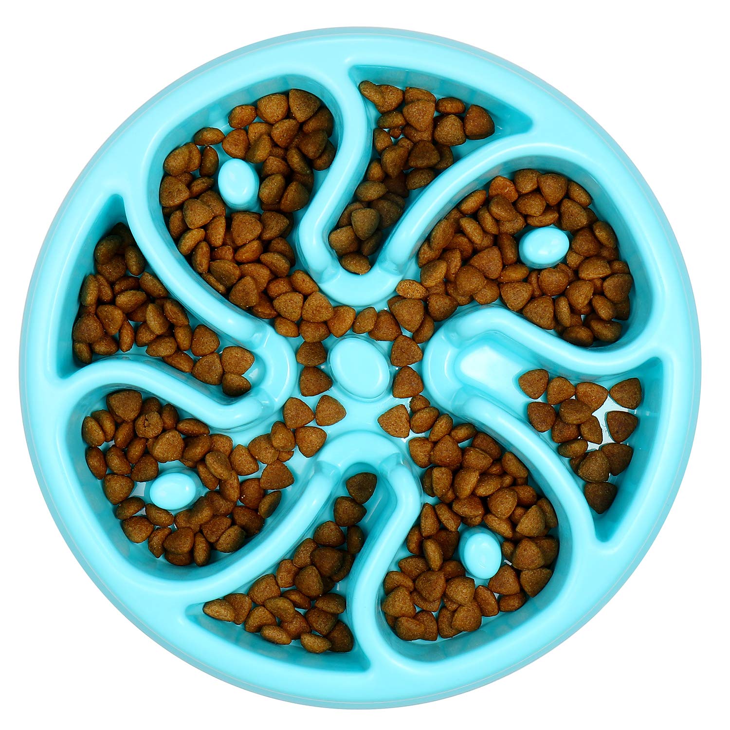 Slow Feeding Dog Bowl-. Helps in Dieting and Healthy Weight Management for your Dog. Regular Size Can Hold upto 250 Grams of Dry Dog Food. Made From Safe Non Toxic BPA Free Material. (Grey-1)