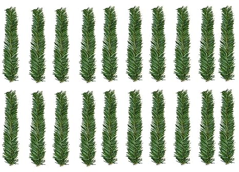 6 Pack 20 Inch Olive Green Haute Decor Decorative Garland Ties