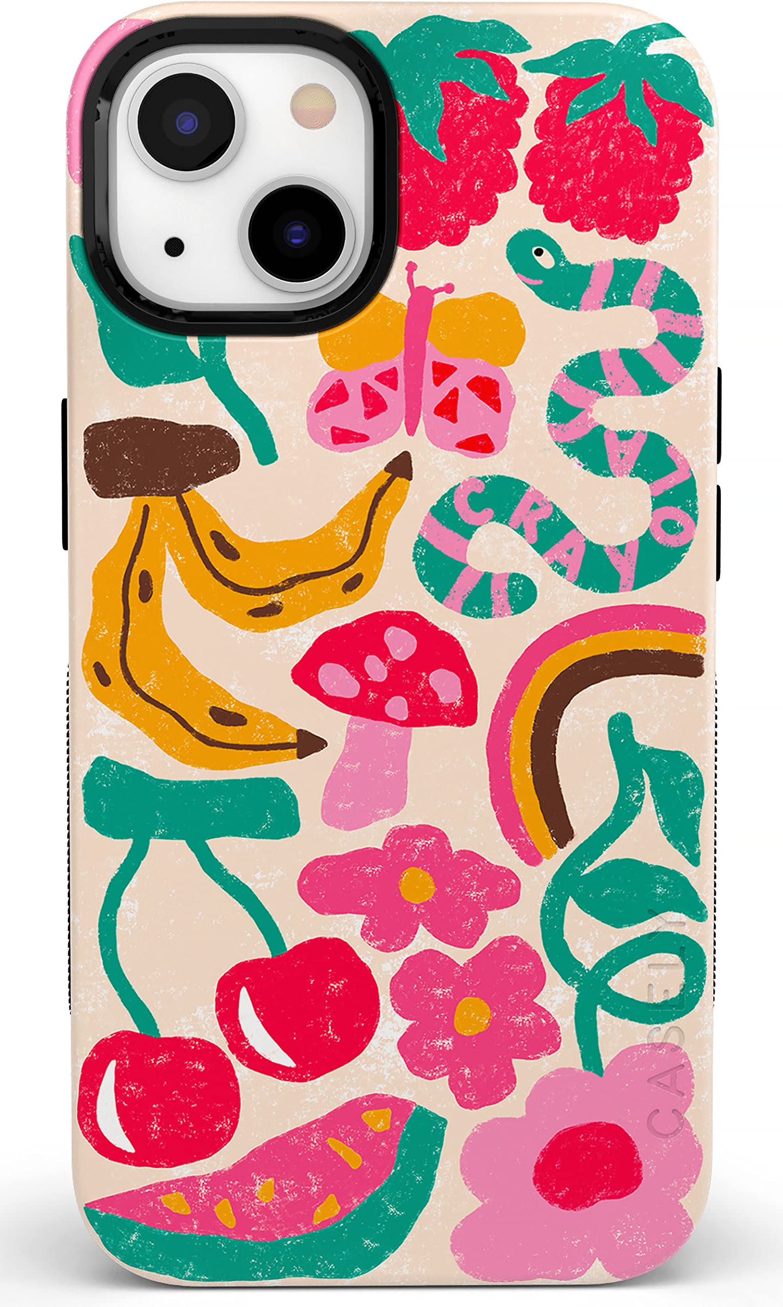 Casely iPhone 14 Case | Doodle Bug | Crayola Crayon | Compatible with MagSafe | Bold Protective Design Image
