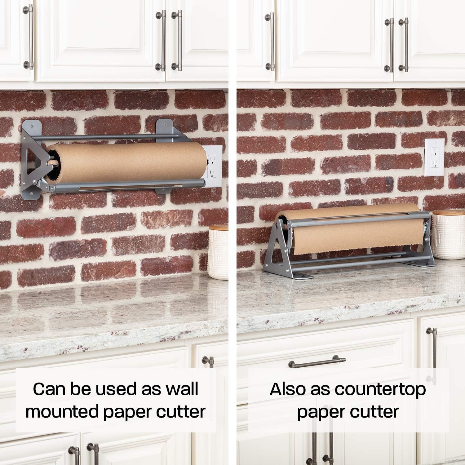 Butcher Paper Dispenser - 18 Inches Butcher Paper Cutter and Paper Roll Dispenser and Cutter - Kraft Paper Dispenser, Wrapping Paper Cutting Tool, Craft Paper Cutter : Office Products