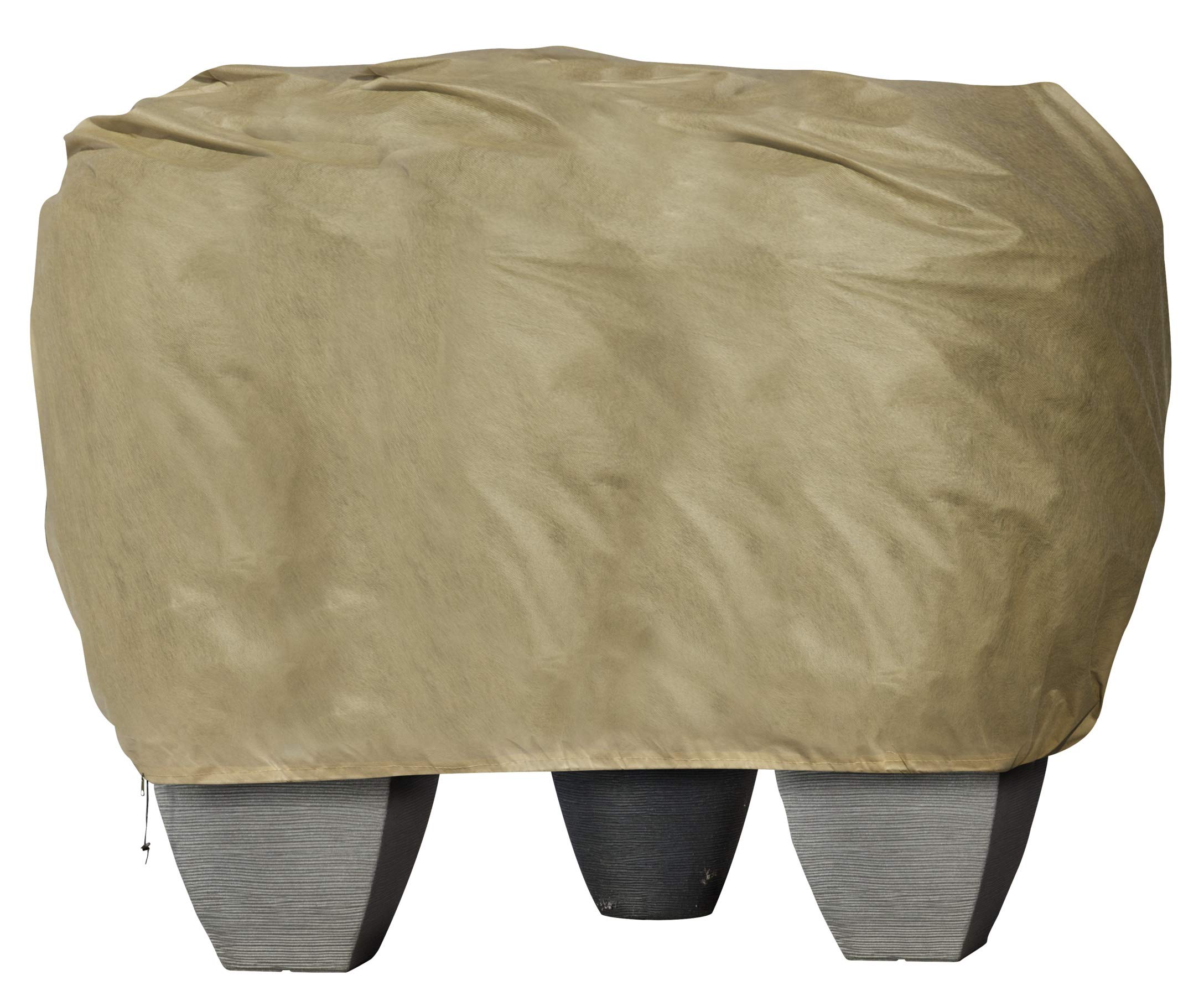 Windhager W Fleece Cover Prot. 2.0 x 2.4 m winter fleece cover multi-protect against the cold, frost protection, garden fleece, cover fleece, with cord and zip, 2 x 2.4 m, 07247, taupe