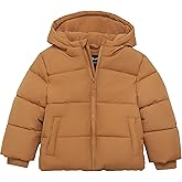 Rokka&Rolla Toddler Boys' Water-Resistant Fleece Lined Ripstop Puffer Jacket