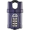 Squire Heavy Duty Padlock (CP40CS) - Toughest Closed Shackle - 4 Wheel Combination Padlock - Alloy Steel for Corrosion Resistance - Weatherproof Lock for Home, School & Garage (Black, 40 mm)