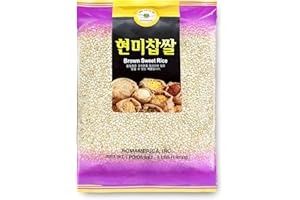 ROM AMERICA Sweet Sticky Glutinous Short Grain Brown Rice for Asian Cooking and Desserts - Risotto, Porridge, Healthy Breakfast Bowl, Soups, Pudding - 현미찹쌀 Hyeonmi Chapssal - 4 Pound (Pack of 1)