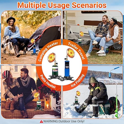 Portable Heater for Camping, 9,200BTU Outdoor Portable Tent Heater