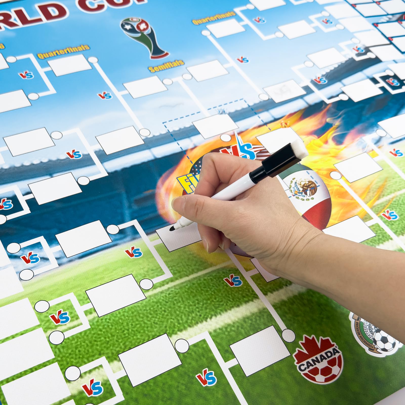 yxfeir 2-in-1 pvc double-sided functional poster football merchandise decorations