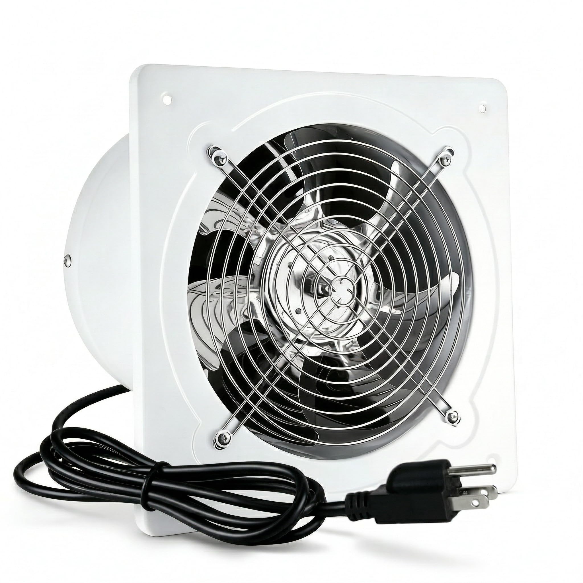 Photo 1 of ***Dented****RLOZUI 8 inch Exhaust Fan, 735CFM Wall Mounted Vent Fans, Ventilation Fan Bathroom Garage Attic Exhaust Fan Ceiling and Wall Mount Fan for Kitchen/Bathroom, 110V 80W