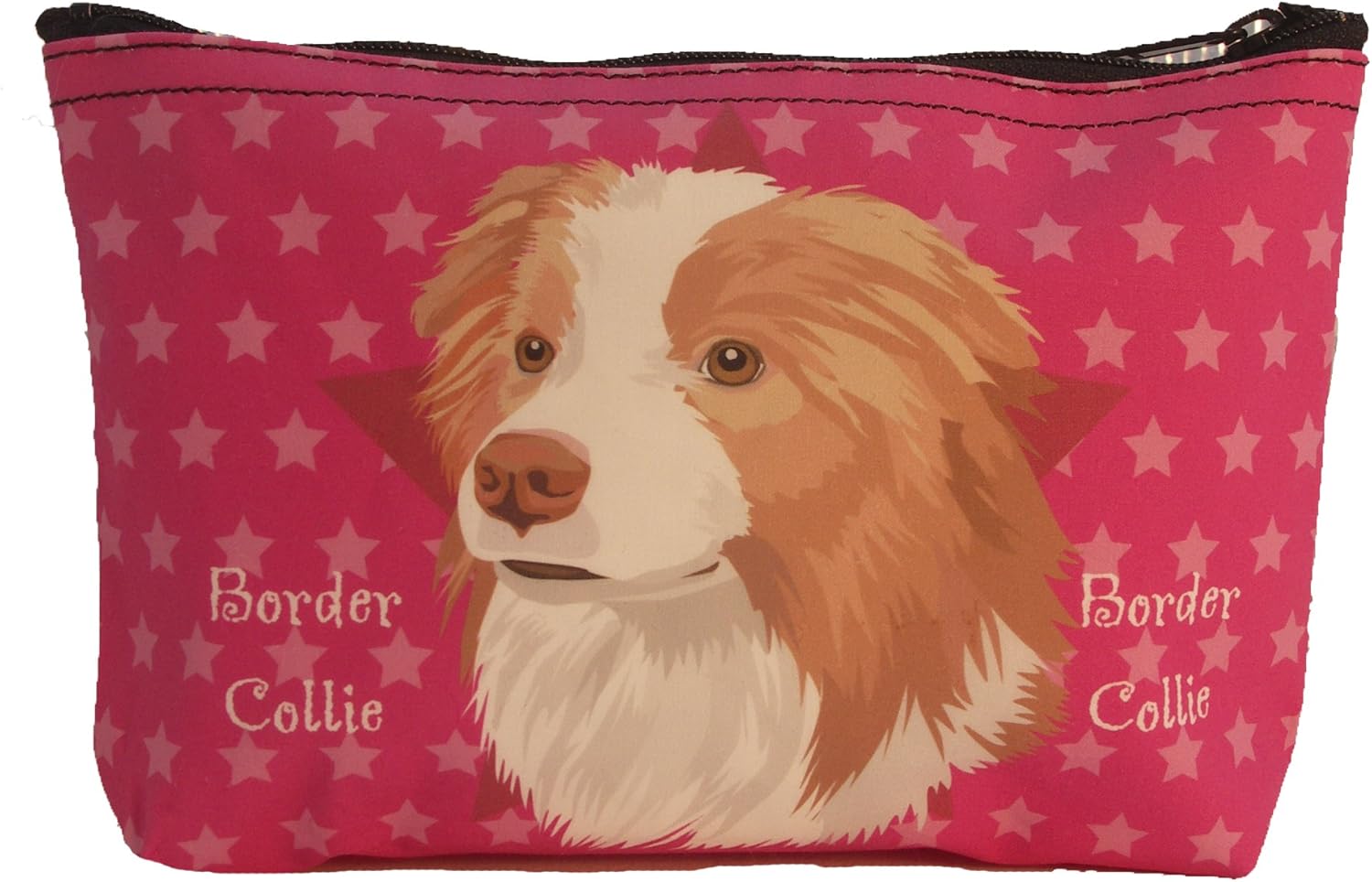 Amazon イラストポーチ ボーダーコリー レッド ピンク シュワンツ ペット用品 通販