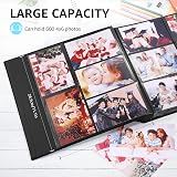 DazSpirit 6x4 Inch Photo Album 600 Photos Linen Cover 10x15 Slip-In Pockets view 4