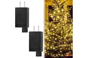 AULOCK 29V 0.2A Class 2 Power Supply - Christmas Tree LED String Lights Adapter, 12W IP44 Waterproof Transformer Replacement Plug for Thanksgiving, 2 Packs