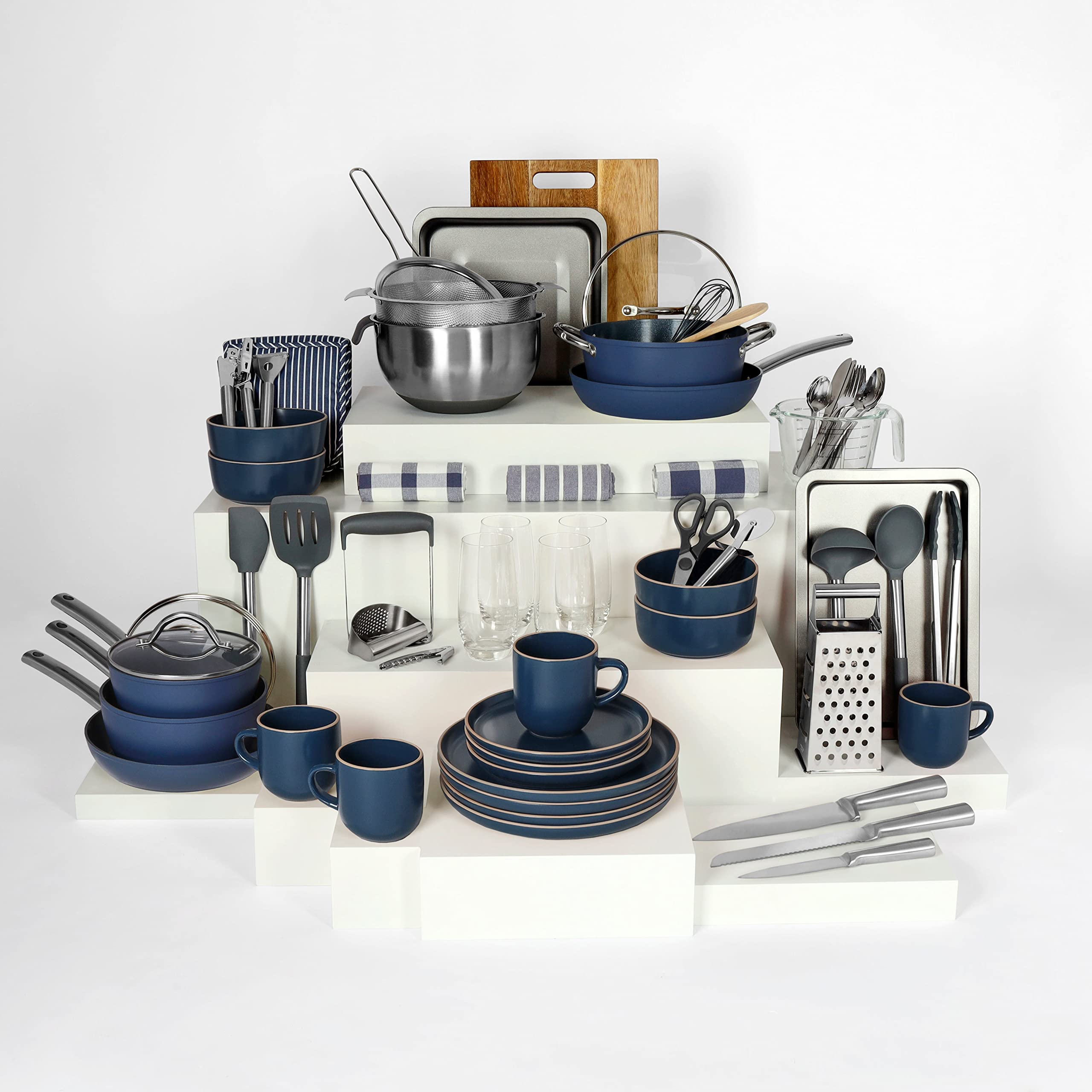 Noah-Kit-de-Cocina-Premium-con-Mas-de-70-Articulos-con-Sartenes-Azul-y-Vajilla-Azul-Includye-Ollas-y-Sartenes