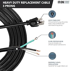 Iron Forge Cable 18 Gauge Power Cord Replacement