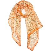 YOUR SMILE Ladies/Women's Lightweight Floral Print/Solid Color mixture Shawl Scarf For Spring Summer season (203)