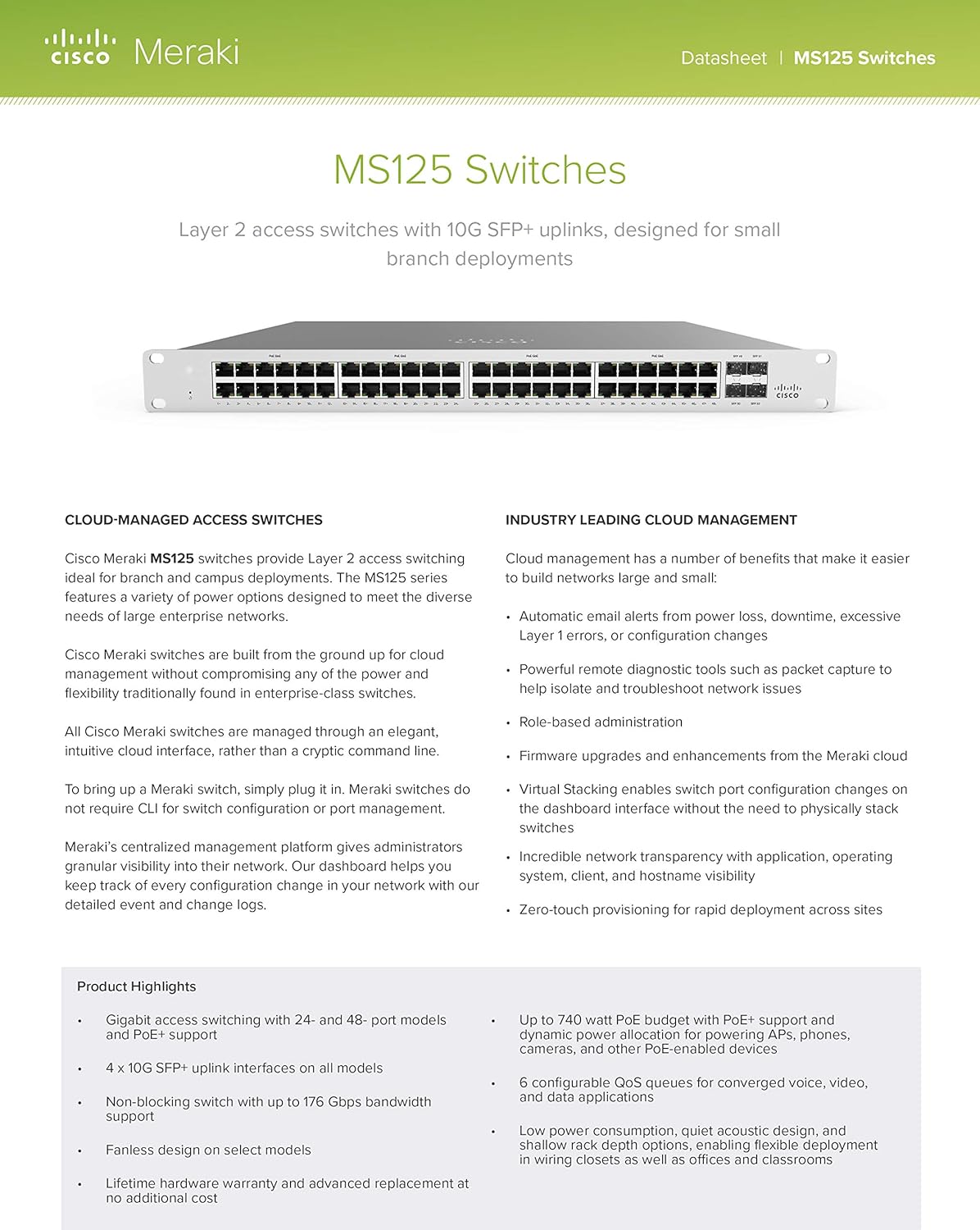 meraki security appliance on Amazon Com Ms125 24p Hw Cisco Meraki Cloud Managed Network Switch 5 Year Enterprise License Lic Ent 5yr Computers Accessories