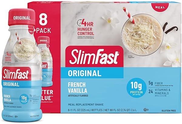 SLIMFAST MEAL REPLACEMENT SHAKE, ORIGINAL FRENCH VANILLA, 10G...