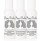 Rizos Curls Trio Travel Curl Kit, Includes Travel Hydrating Shampoo, Travel Deep Conditioner, Travel Curl Cream, Gently Cleanse, Hydrate and Style, For All Curl Patterns 2a - 4c, 3 pack of 2 oz