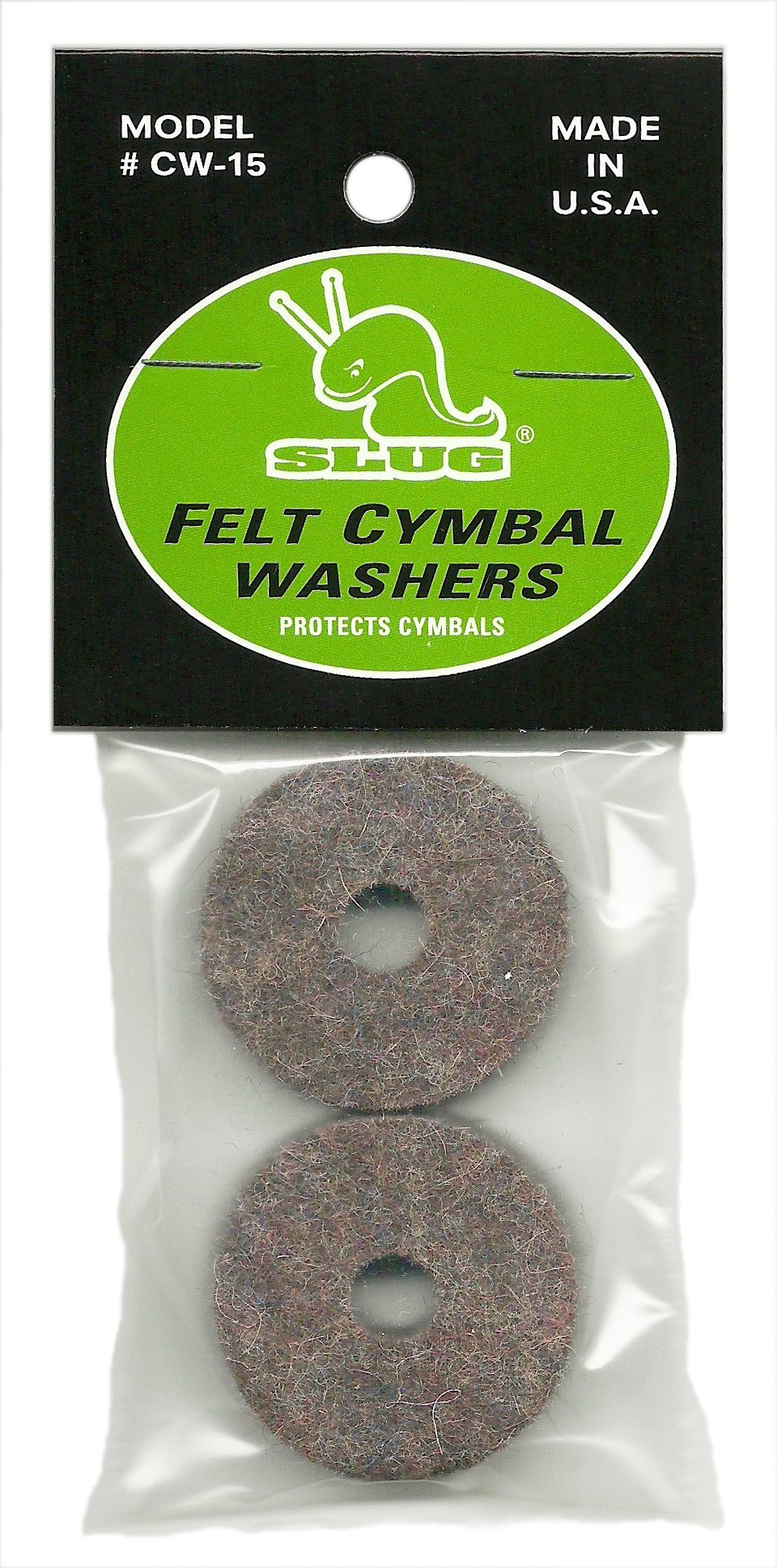 Slug - Felt Cym Washers (1.5 x 0.5in) - 2 Pack