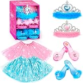 Kids Princess Dress Up Clothes for Little Girls, Dress Up Costume Set | BIBUTY Pretend Play &amp; Dress Up Costume Set for 3-6 Little Girls