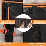 GRENER 6.6FT Waterproof Firewood Rack Cover 600D Oxford Fabric Black view 4