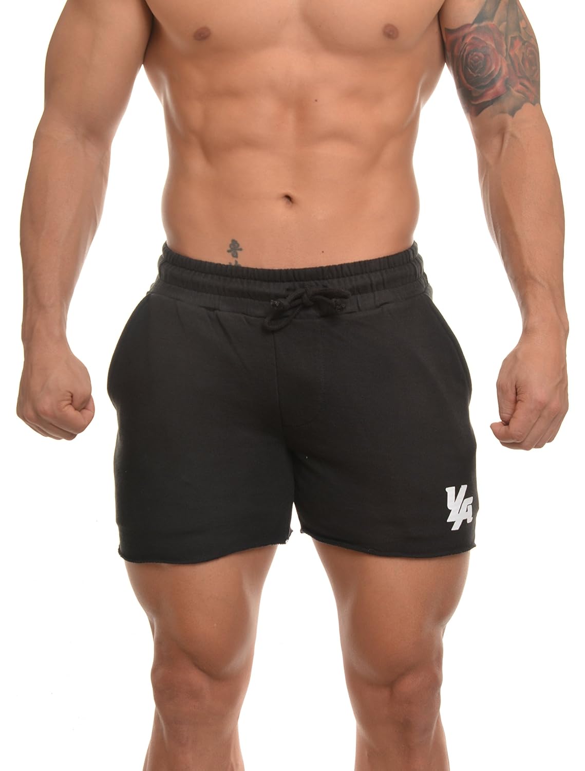 Buy YoungLA Men's Bodybuilding Gym Workout Shorts 102 Black L at Amazon.in