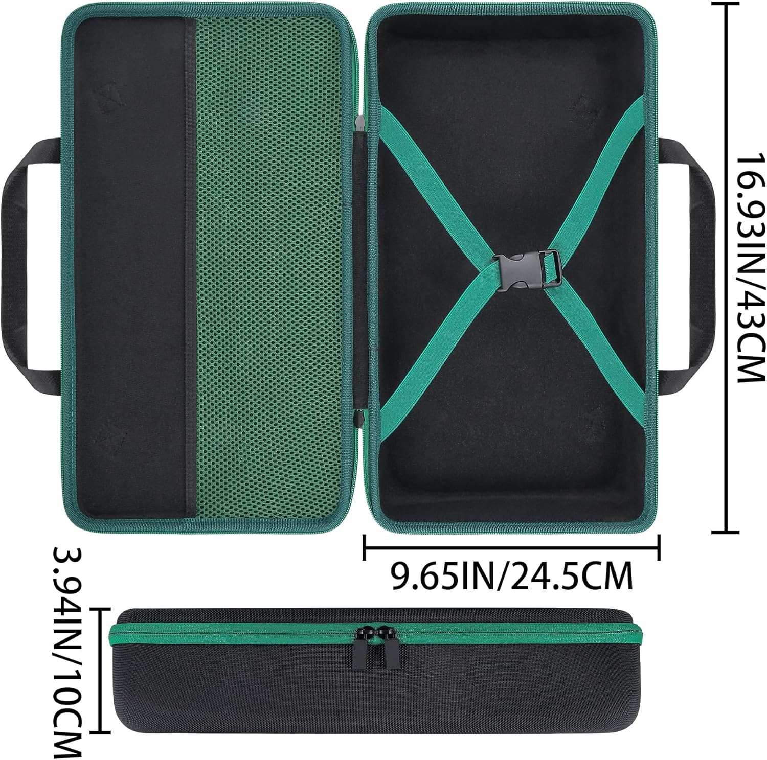 co2CREA Hart Tragbare Schutzhülle Etui Tasche für Bosch Akku Säbelsäge AdvancedRecip 18,Nur Tasche 6