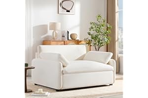 Merax 50" Oversized Single Sofa with Pillows, Extra Wide and Deep Seat Accent Chair, Modern Upholstered Comfy Armchair, Indoo