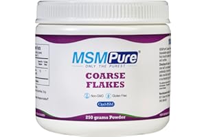 KALA HEALTH MSMPure Coarse MSM Powder Flakes – US-Made MSM for Joint Health, Skin Appearance, and Hair & Nail Support – 8.8 oz, Organic Sulfur