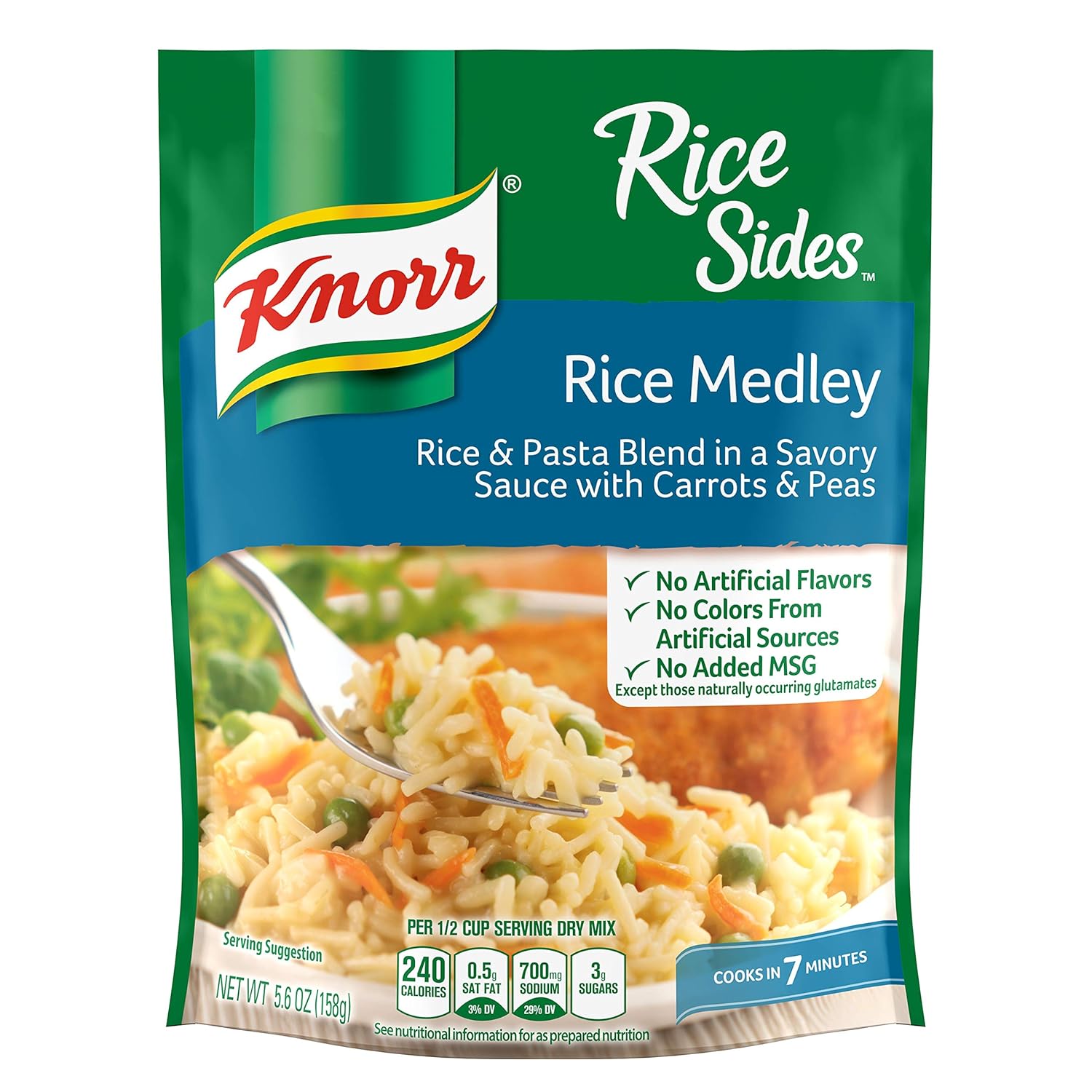 Knorr Rice Side Dish, Medley, 5.6 oz (Pack of 8)