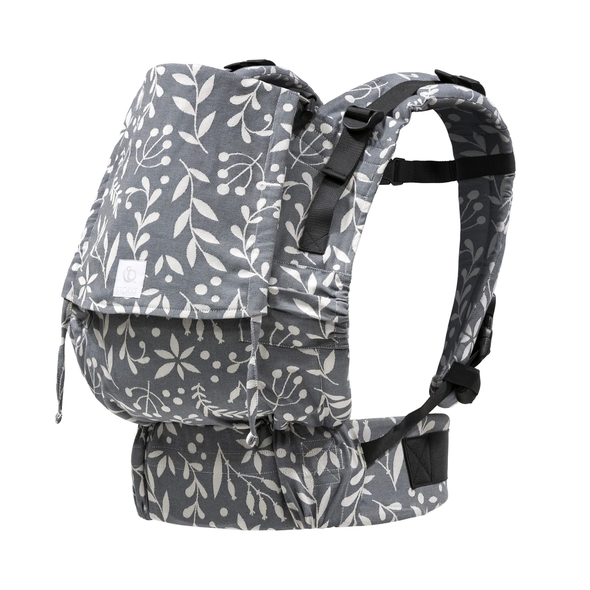 Stokke Limas Carrier Flex, Floral Slate - 2023 Version (OCS) - Full-Buckle Baby Carrier - Three Carrying Options - Safe for Babies from 1 Month/4 kg to 20 kg