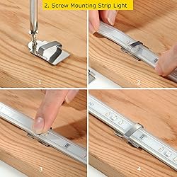 Threetwofour 100 Pack Double Fix LED Tape Light
