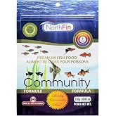 Northfin Community Fish Food, Slow-Sinking Pellets, 1mm, 250g | Community Formula; slow-sinking pellets for freshwater community fish; whole Antarctic krill meal; crafted in Canada