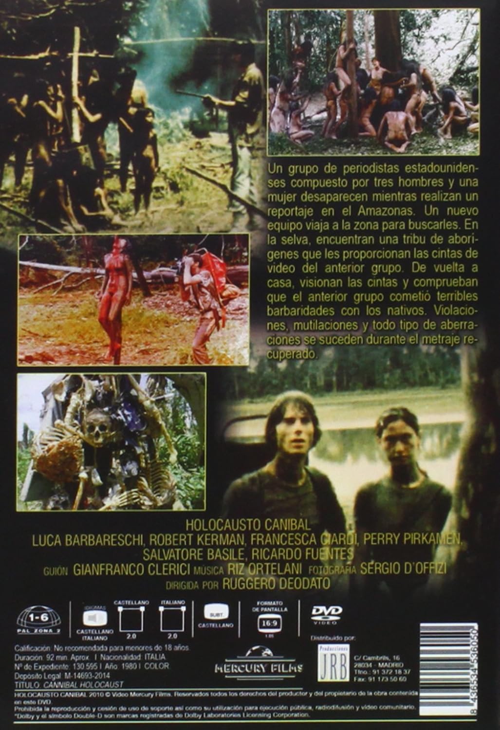 Holocausto Canibal Pelicula / Holocausto Canibal Cuatro jóvenes documentalistas se adentran en