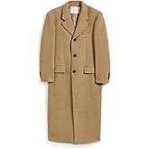 DUNST Women's 2-Way 3 Button Boucle Wool Coat