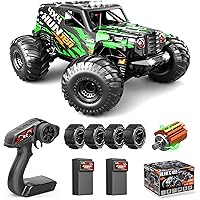 RC Cars 1:14 All Terrain Off-Road RC Monster Truck, 40+ KM/H 4X4 Waterproof ESC Remote Control Car Toys Vehicles with Dual 7.