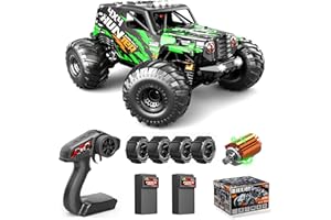 RC Cars 1:14 All Terrain Off-Road RC Monster Truck, 40+ KM/H 4X4 Waterproof ESC Remote Control Car Toys Vehicles with Dual 7.