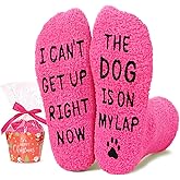 HAPPYPOP Fuzzy Sock for Dog Mom - Dog Lover Gift for Women, Pet Owner Christmas Birthday