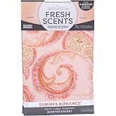 Fresh Scents Summer Romance Scented Sachet Pack | Air Freshener Packets for Drawers, Closets, Cars, Long Lasting Home Fragrance