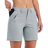 Willit Women's Golf Hiking Shorts 7" Quick Dry Athletic Shorts Casual Summer Shorts with Pockets Water Resistant