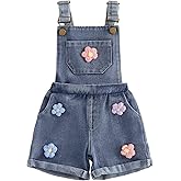 Ayalinggo Toddler Baby Girl Overalls Jeans Shorts Strawberry Suspender Romper Jumpsuit Cute Summer Clothes Outfit Clothing