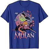 Disney Mulan Warrior Stance Sunset Poster T-Shirt